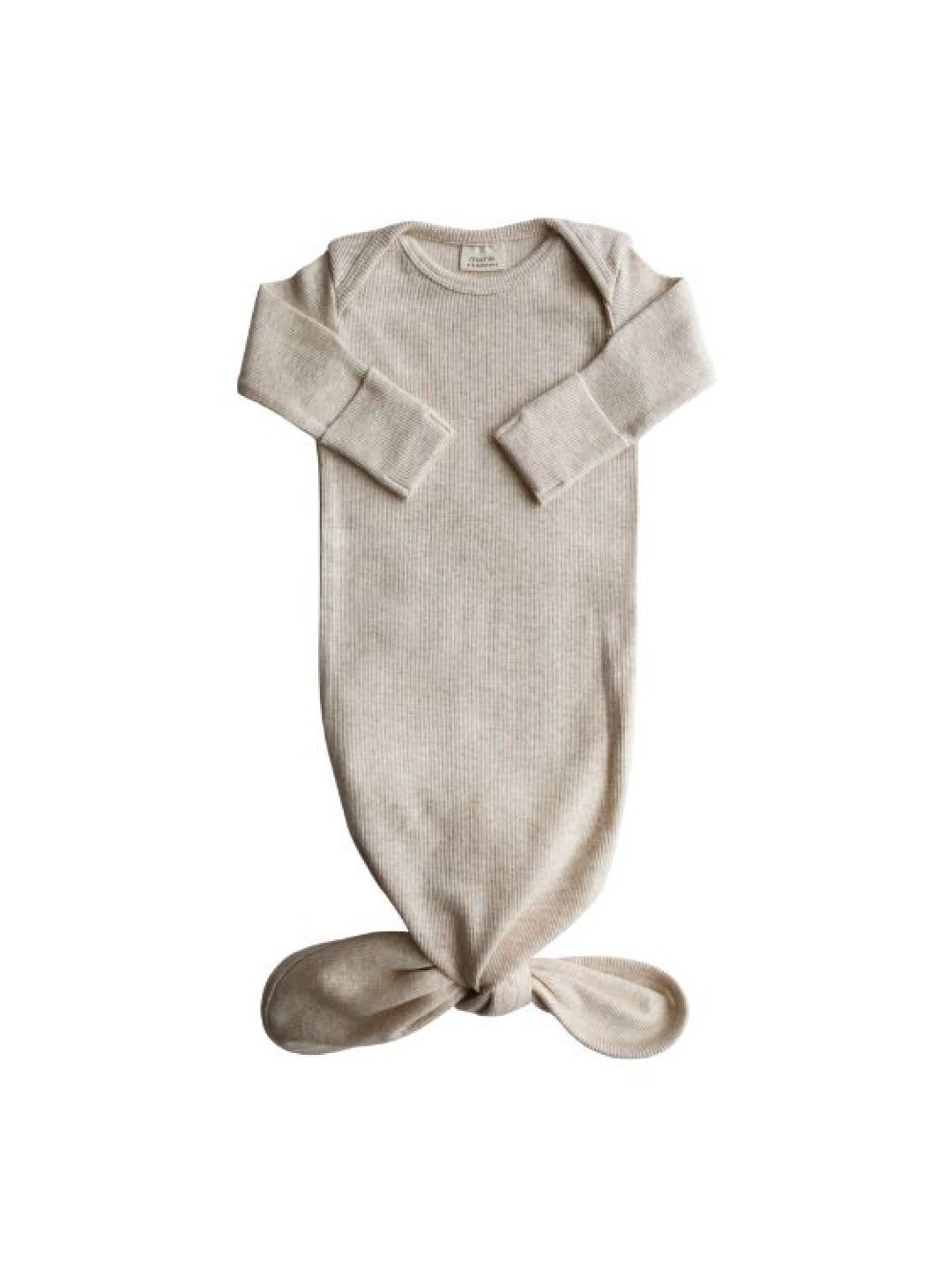 Mushie Ribbed Knotted Baby Gown | Edamama